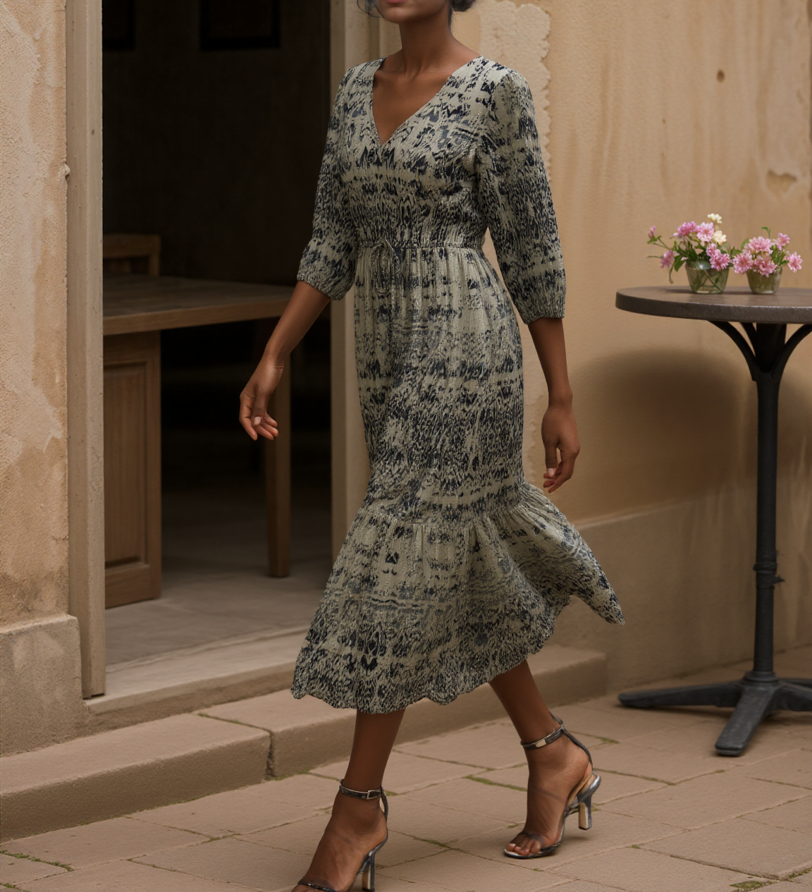 Annie Ink Aztec Dress – Nari