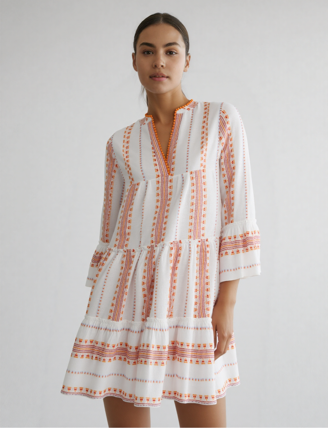 Sorrento Short Jacquard Dress