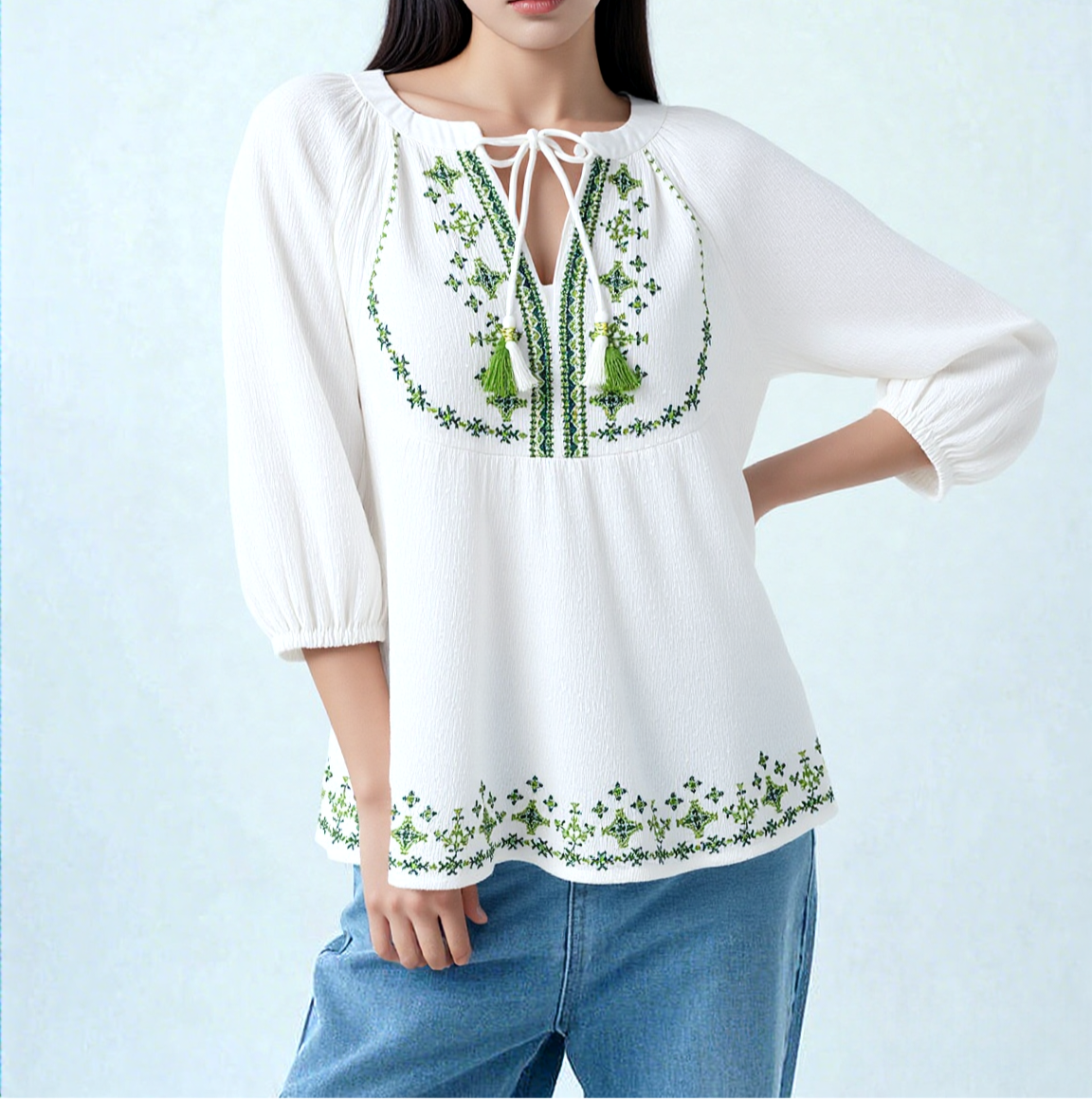 Andi Embroidered Blouse