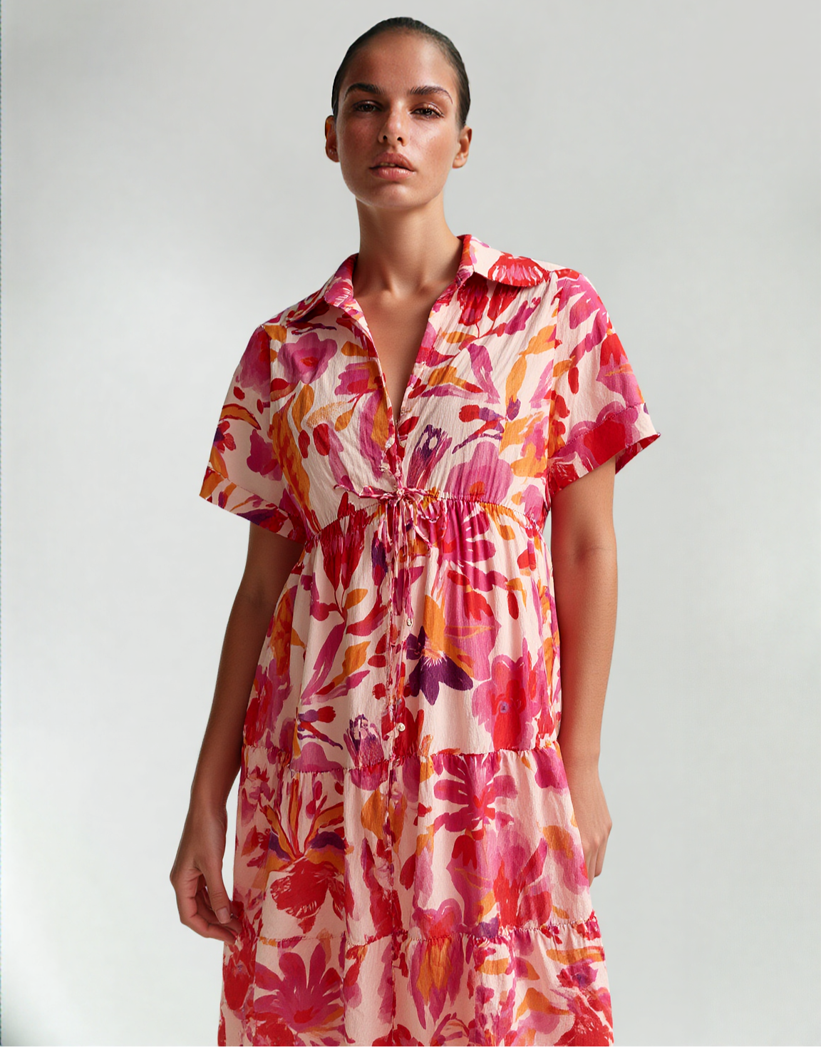 Gabriella Floral Midi Dress