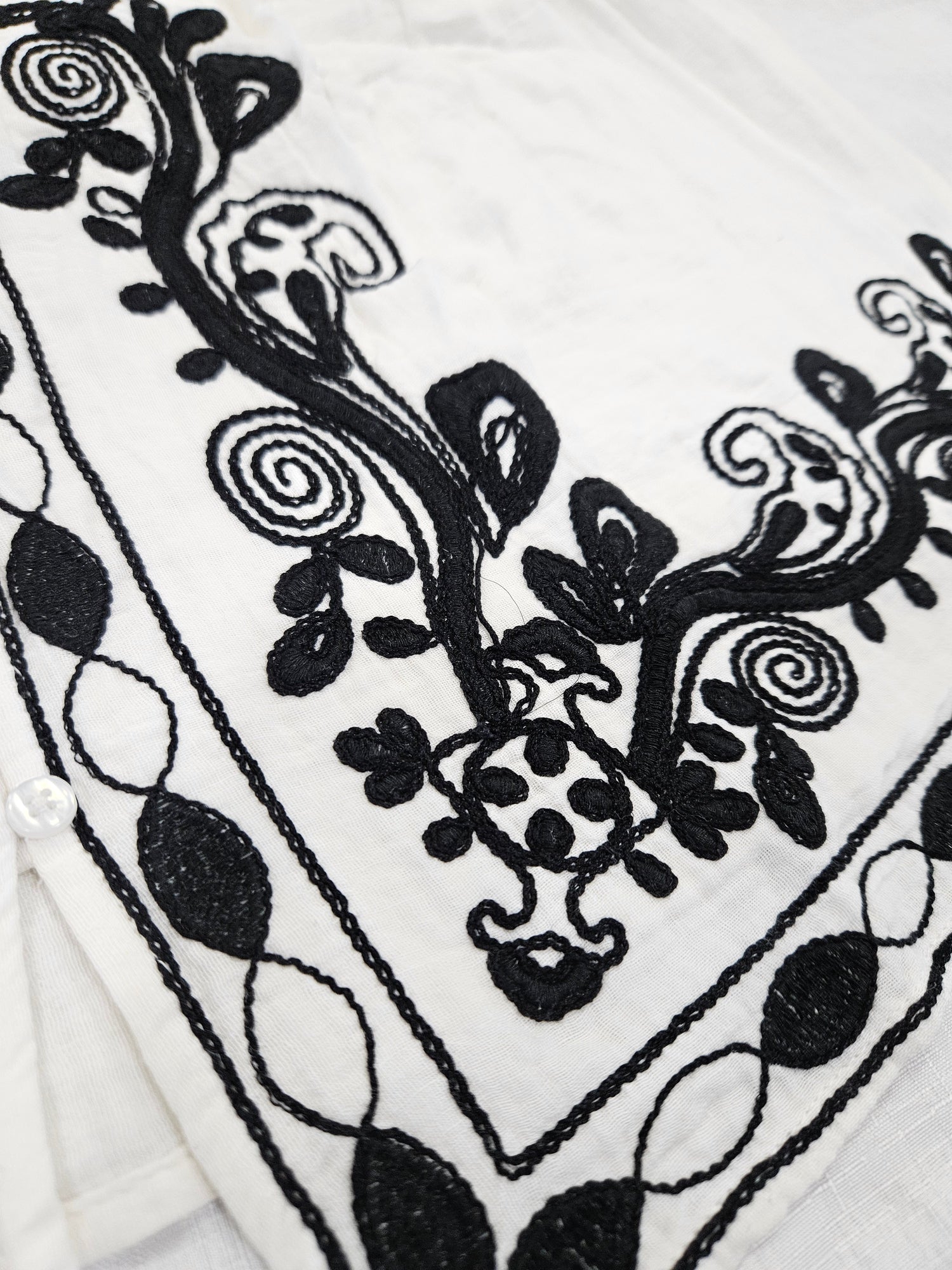 Lucita Black Embroidered Blouse