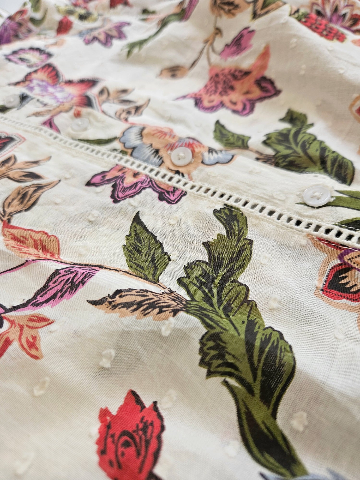 Marta Floral Border Short Dress