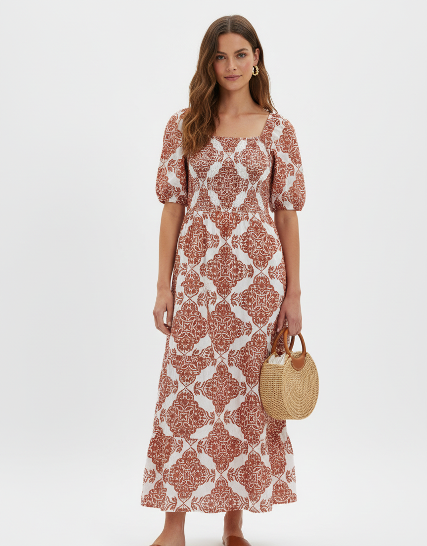 Gwen Broderie Maxi Dress