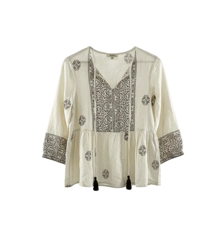 Petula Oatmeal Blouse