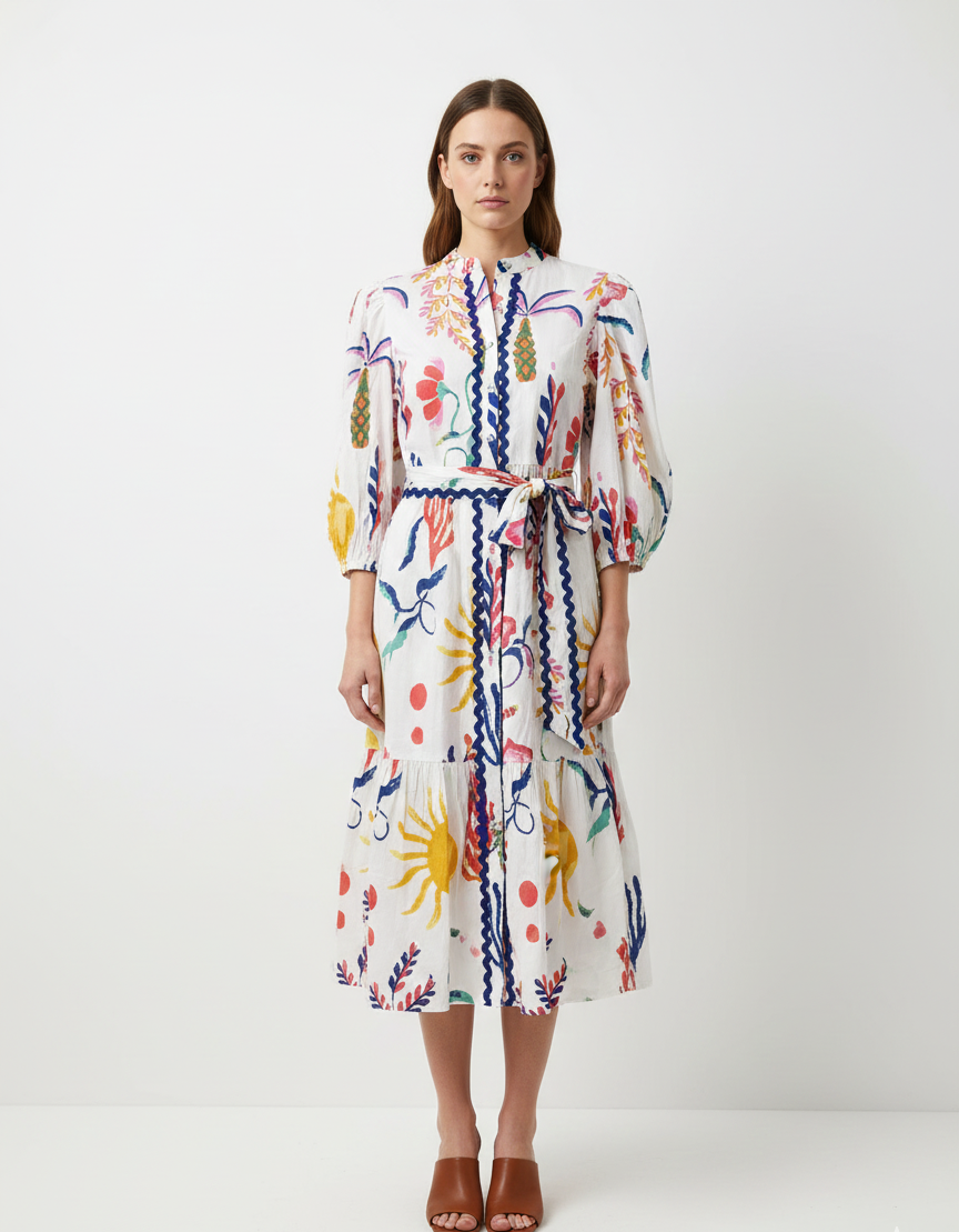 Iola Seaside Ric Rac Dress