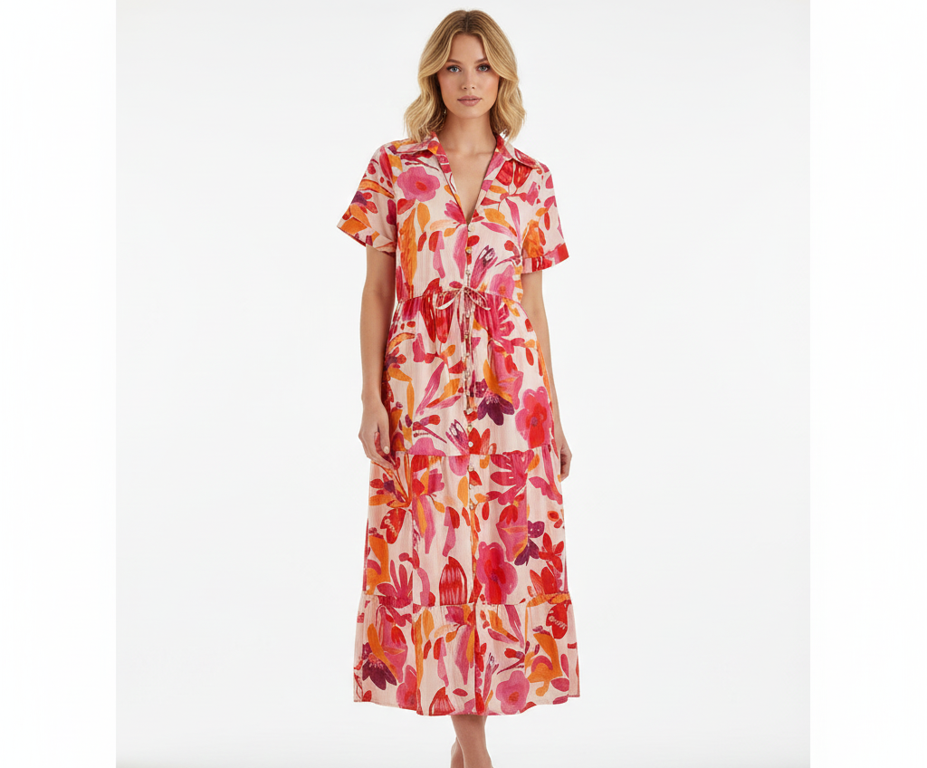 Gabriella Floral Midi Dress