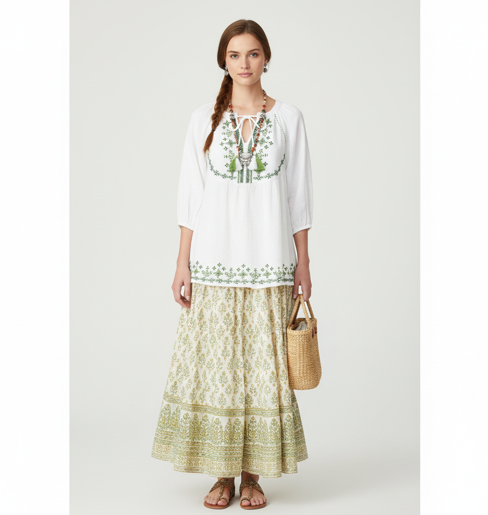Andi Embroidered Blouse