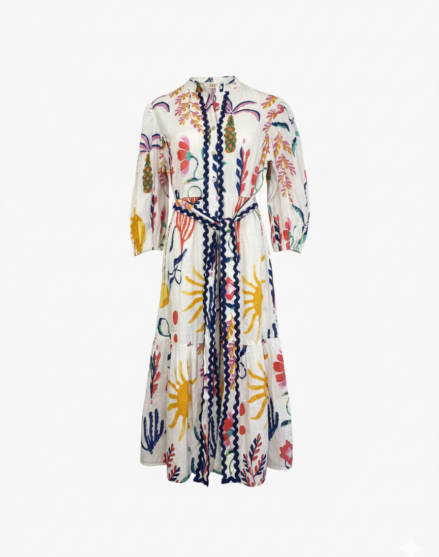 Iola Seaside Ric Rac Dress