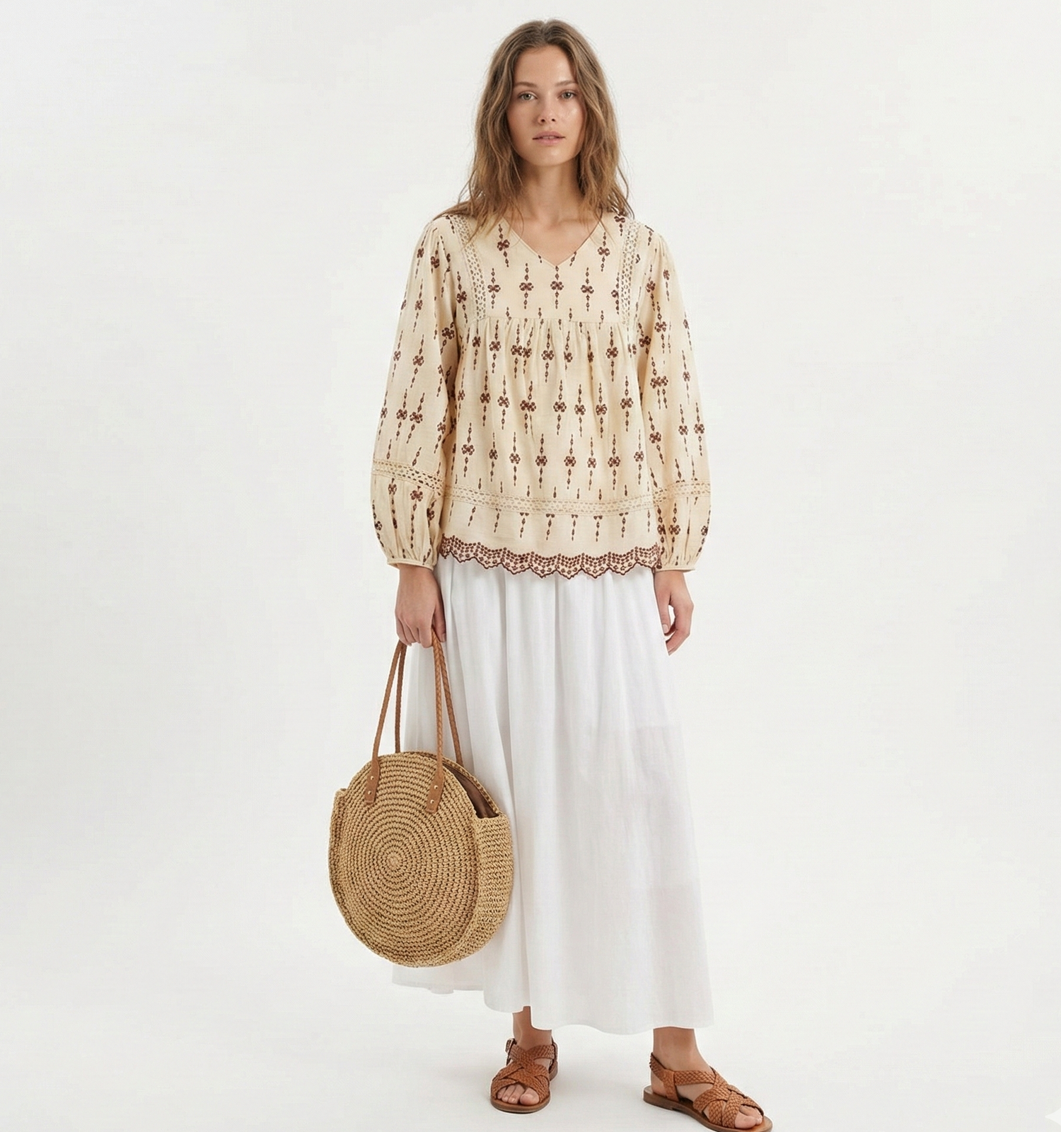 Pablon Broderie Blouse