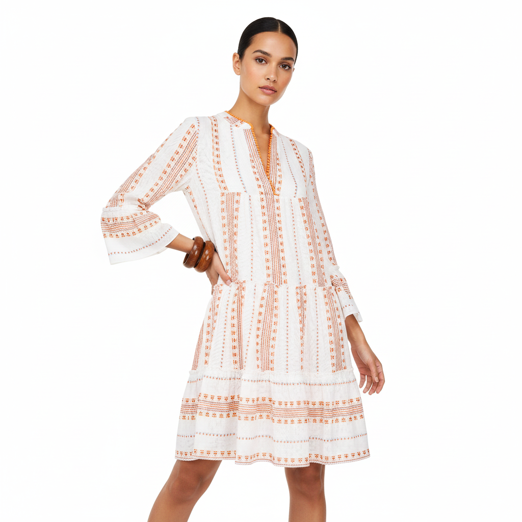 Sorrento Short Jacquard Dress