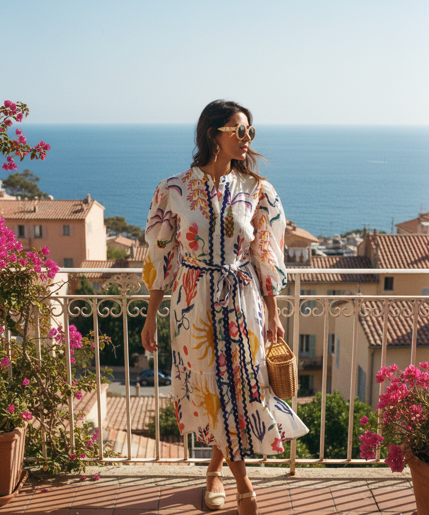 Iola Seaside Ric Rac Dress