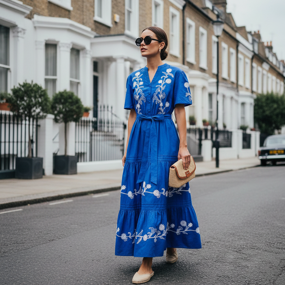 Love Embroidered Maxi Dress