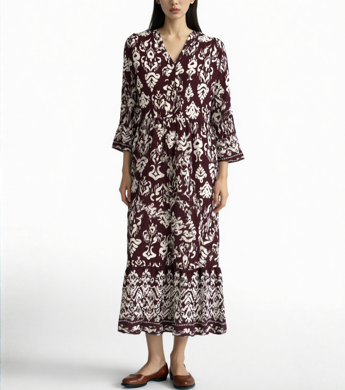 Jordan Aztec Midi  Dress