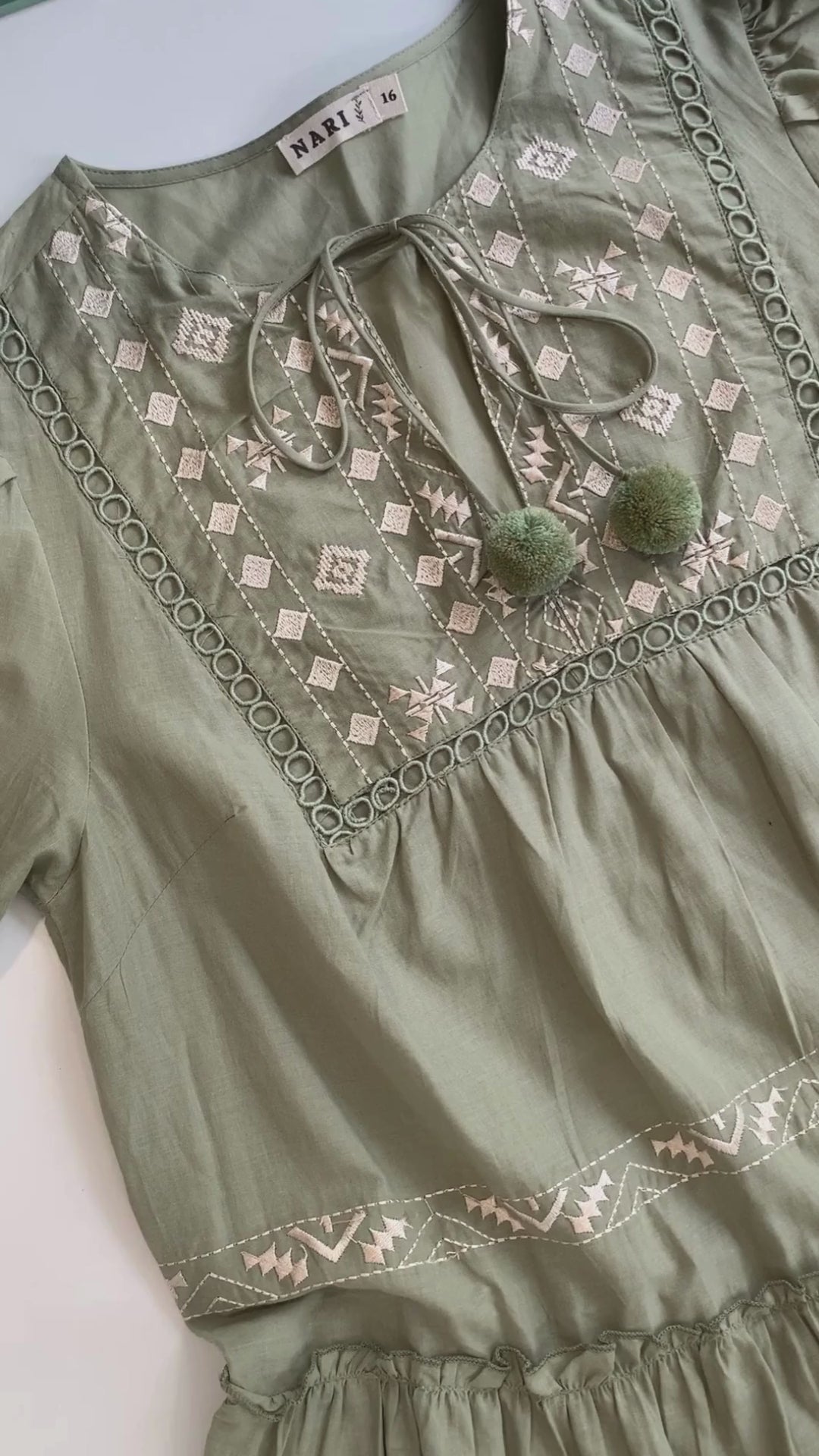 Taylor Embroidered Short Dress
